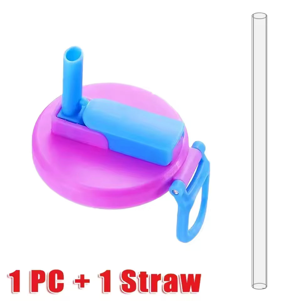 Leak-Proof Silicone Can Lids with Straws