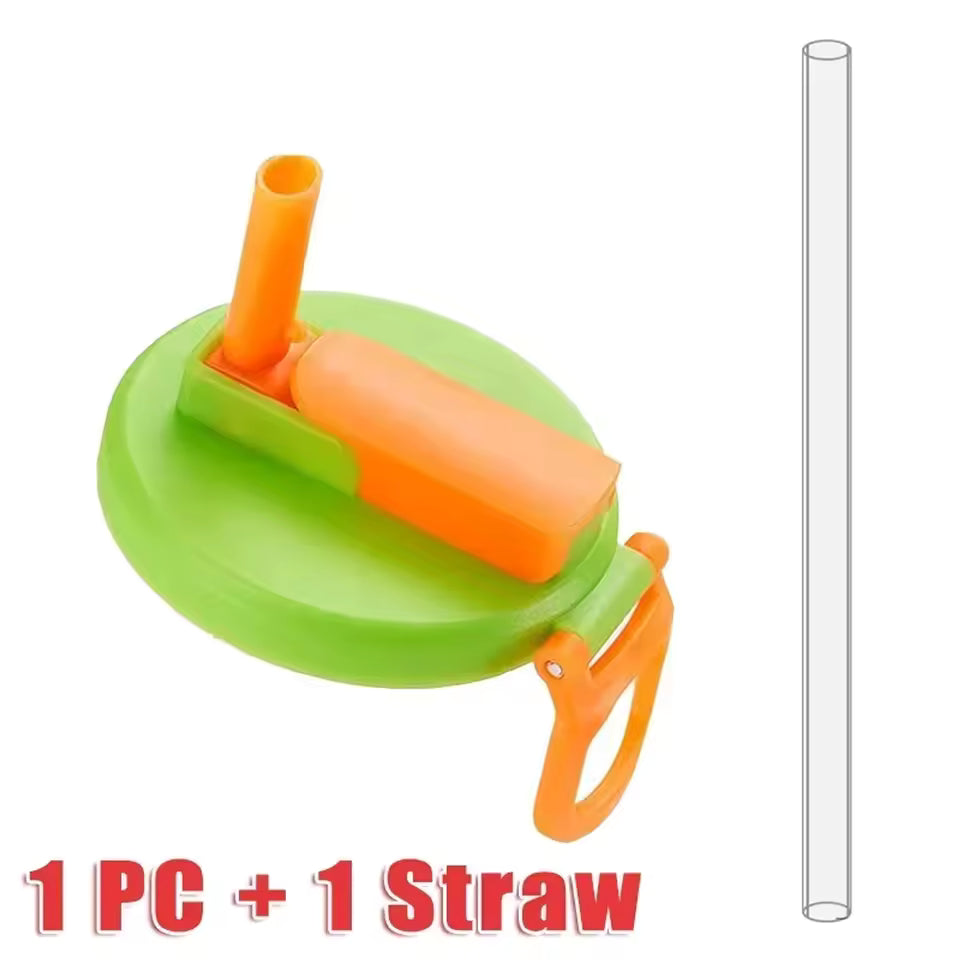 Leak-Proof Silicone Can Lids with Straws